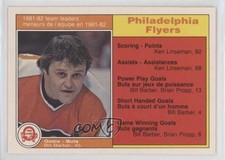1982-83 O-Pee-Chee Tean Leader Bill Barber Philadelphia Flyers #244 HOF 0jh2