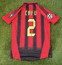 Cafu Signed Ac Milan Home Shirt