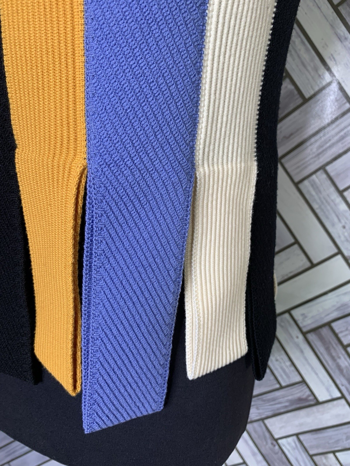 Salvatore Ferragamo Colorblock Patchwork Wool Swe… - image 12