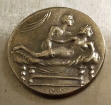 Moneda romana escena erotica. Muy escasa. Baño de plata