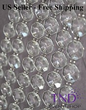 14MM/18MM/22MM ACRYLIC CRYSTAL GARLAND STRAND CHAIN HANGING DIAMOND WEDDING TREE