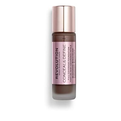 Makeup Revolution Conceal and Define Foundation, F15 for Dark Skin Tones
