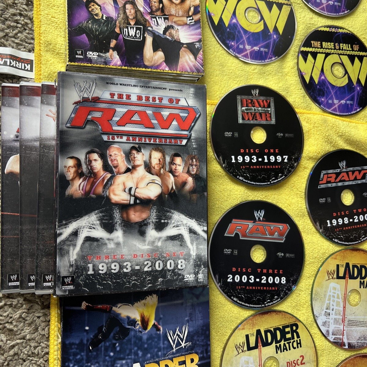 3 WWE Box Sets 9 Dvds MINT CONDITION LADDER MATCH Rise 3 WWE Box Sets 9 Dvds MINT CONDITION LADDER MATCH Rise