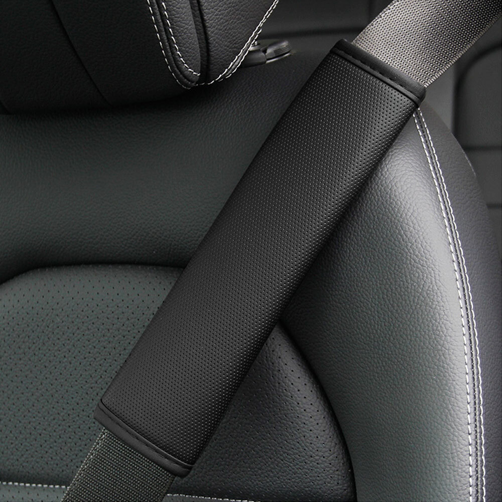 Car PU Leather Seat Belt Pad Safety Belt Shoulder Cover Breathable