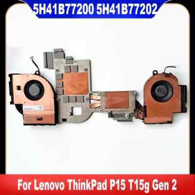 5H41B77200 For Lenovo ThinkPad P15 T15g Gen 2 CPU GPU Cooling Fan With Heatsink
