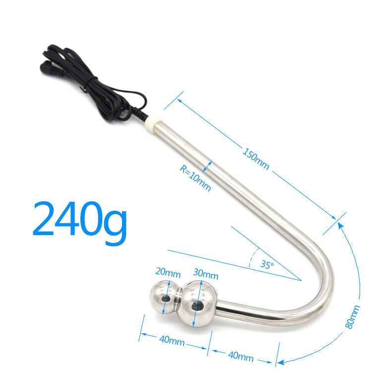 Anal Plug Hook Plug Stainless Steel Ball Electro Ass Butt Plug Dilator Plug  | eBay