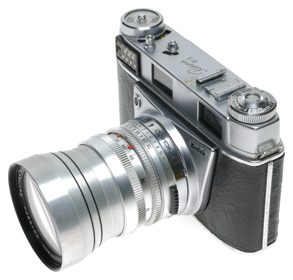 Câmera Telêmetro Kodak Retina IIIS Tipo 027 Tele-Xenar f:4/135mm - Imagem 4 de 4