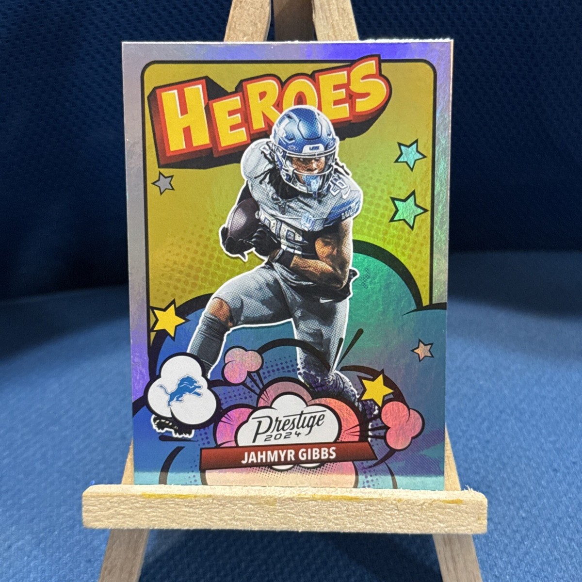 2024 Panini Prestige Football Jahmyr Gibbs “HEROES” Silver