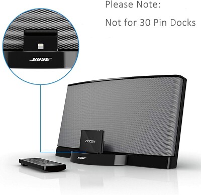8 Pin Bluetooth Adapter Receiver for Bose Sounddock III/XT, JBL