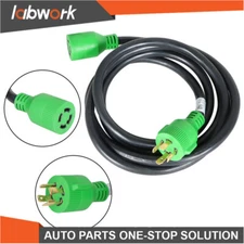 Labwork Generator Extension Cord 30 Amp 10 FT Power Cords L14-30 4 Prong Locking