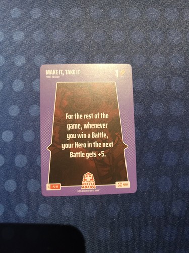 Bo Jackson Battle Arena Game Card PL-36 Make It, Take It