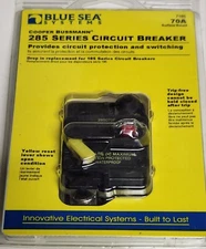 BLUE SEA SYSTEMS COOPER BUSSMAN 7185 70 AMP Waterproof 285070F Circuit Breaker