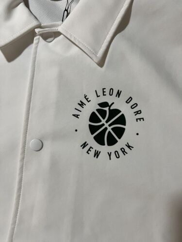 Aime Leon Dore ALD / New Balance SONNY League Coaches Jacket White FW22 Size XL - Picture 3 of 15