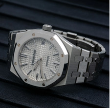 Audemars Piguet Royal Oak 37mm White Dial Steel Self Winding - 15450ST 5
