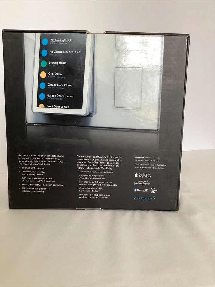 Controlador de hogar inteligente montado en la pared Wink Relay pantalla táctil de 4,3” NUEVO en caja Foto 3 de 3
