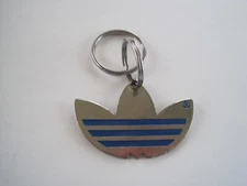 Keychain 3 Leaf Blue Line 