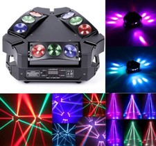 9LED RGB Moving Head Stage Lighting Disco DMX512 Party Light DJ and Sound Active