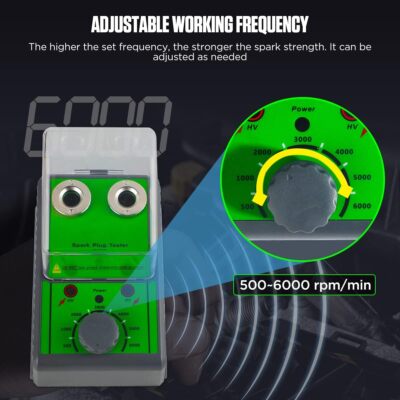 0-6000rpm 12v Spark Plug Tester Diagnostic Tool Analyzer Ignition System Test Motorcycle Truck Gasoline Vehicles