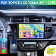 Apple CarPlay For Toyota Corolla 2014-2016 Android 13 Car Stereo Radio GPS WIFI