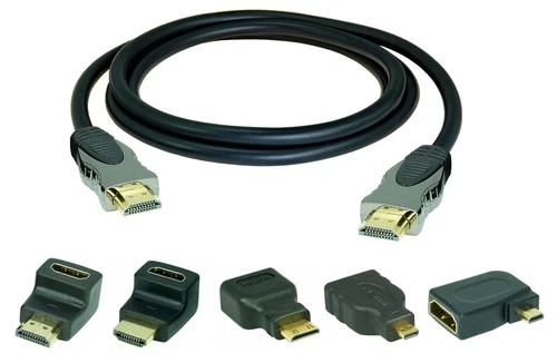 SunshineTronic High Speed HDMI Kabel + HDMI Adapter nach Wahl  - 0,7m bis 10m