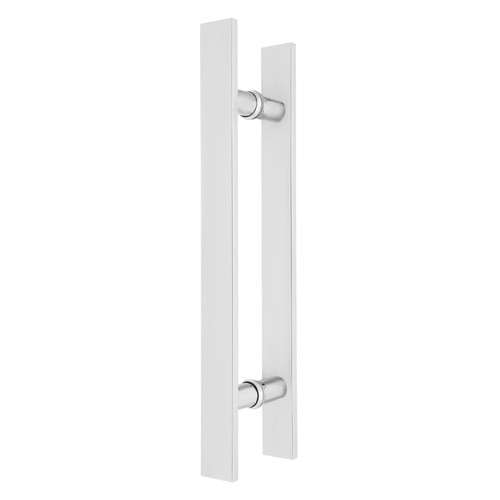 Maniglia Porta Fienile Scorrevole Acciaio Inox 17,52" Doppia Faccia Forma H Tirare Push - Foto 9 di 17