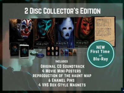 HAUNT - 2019 Horror, Collectors Edition NEW Blu-ray, Posters, CD, Pins and More!