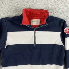 Holebrook Sweden Sweater Mens Small 1/4 Zip Windproof Racing Striped Mock Ski