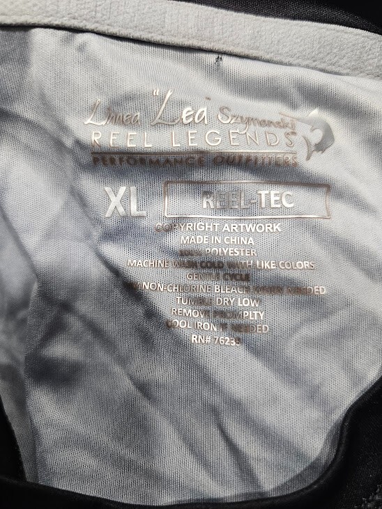 Chemise Reel Legends bleu moyen col rond manches longues Linnea Szymanski Perfor