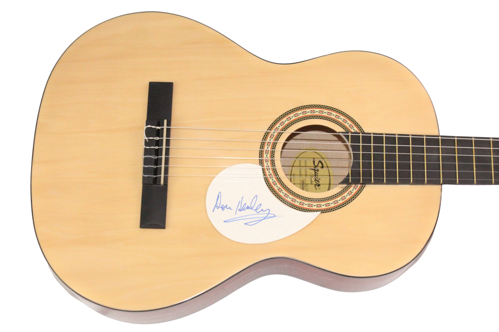 Don Henley Autographed Signed The Eagles Full Size Fender Acoustic Guitar JSA COA 