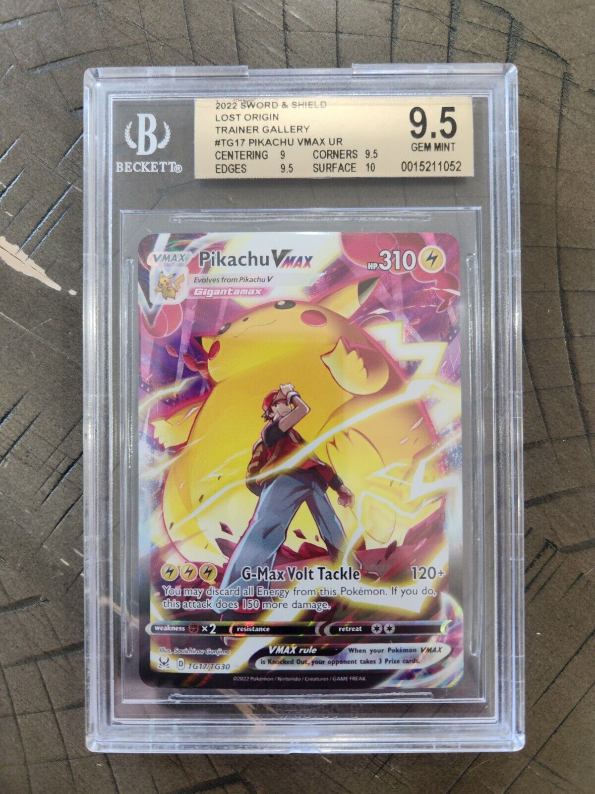 Pikachu VMAX Full Art 2022 Pokémon rare holo TG17/TG30