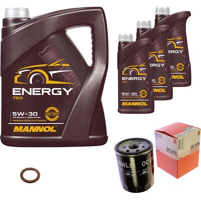 MAHLE Ölfilter 8 L MANNOL Energy 5W-30 für Mazda BT-50 Pick-up 2.5 MRZ-CD 4x4