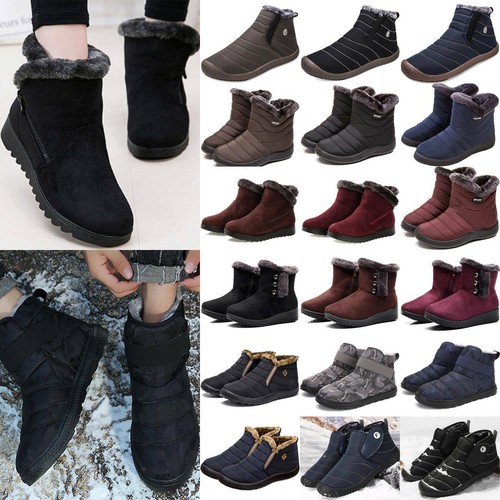 Unisex Mens Winter Snow Ankle Boot 