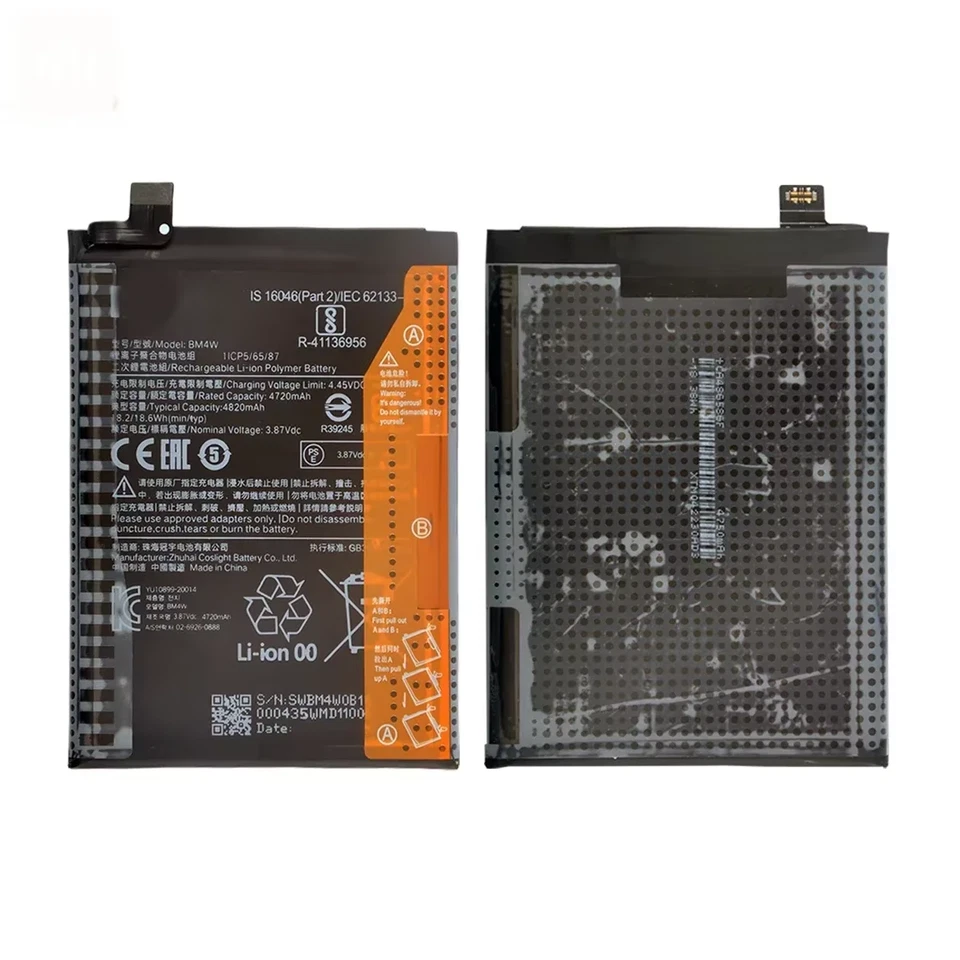 Replacement for xiaomi Mi 10T Lite 5G Battery BM4W 4820mAh M2007J17G - Image 4 of 4