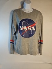 NASA Science Design Womens Gray Sweatshirt Size LG by Divided From H M