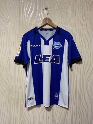 DEPORTIVO ALAVES 2017 2018 HOME FOOTBALL SHIRT SOCCER JERSEY KELME sz M MEN