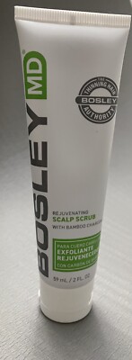 BOSLEY MD Rejuvenating Scalp Scrub with Bamboo Charcoal  2 fl oz NEW/SEALED +  