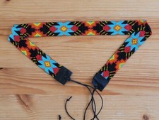 Western Seed Beaded Hat Band Fit Cowboy Hatband South West Multi Color Hat Band