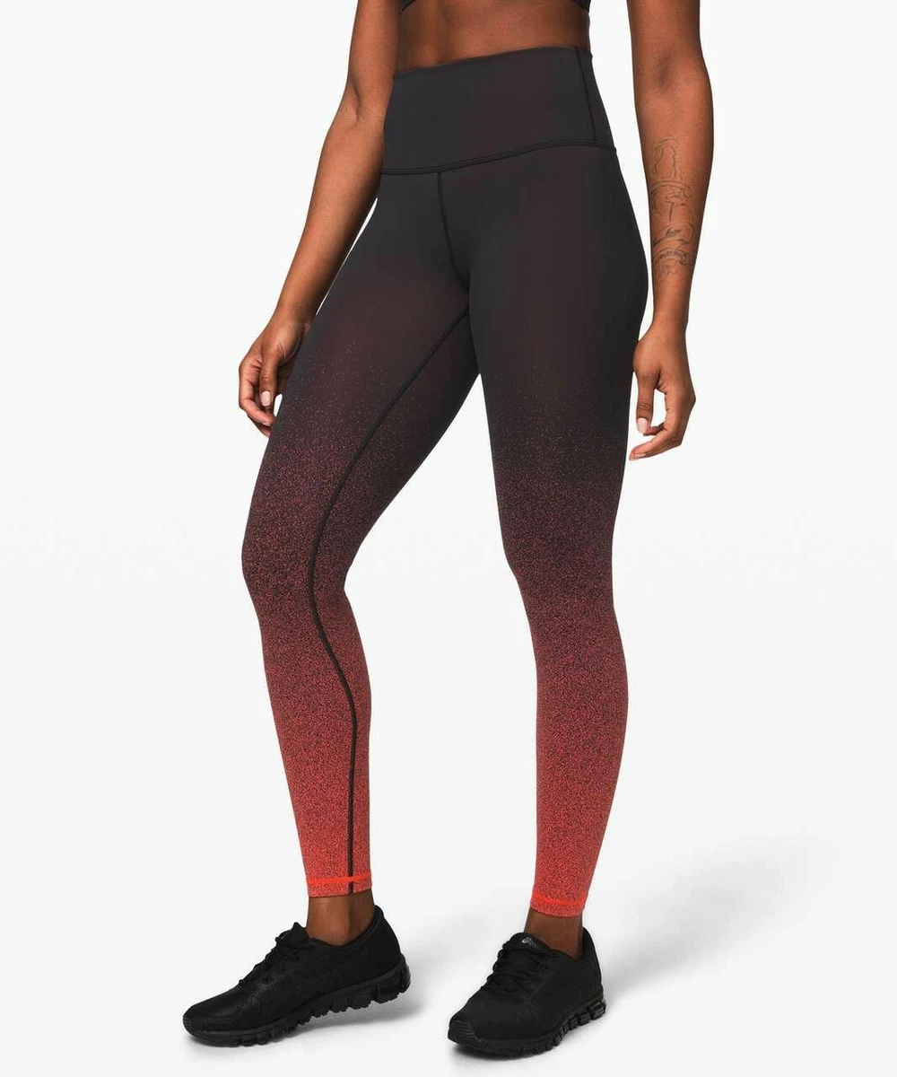 NWT Lululemon Wunder Under High-Rise 28 Tight Sz 2 Red Ombre