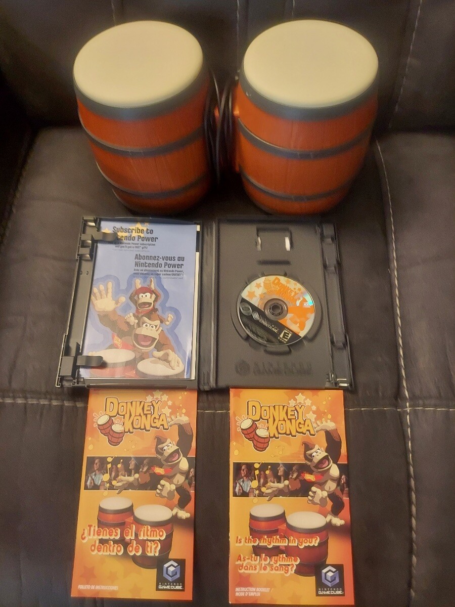 Donkey Konga (includes Bongos) GameCube 45496961923 eBay