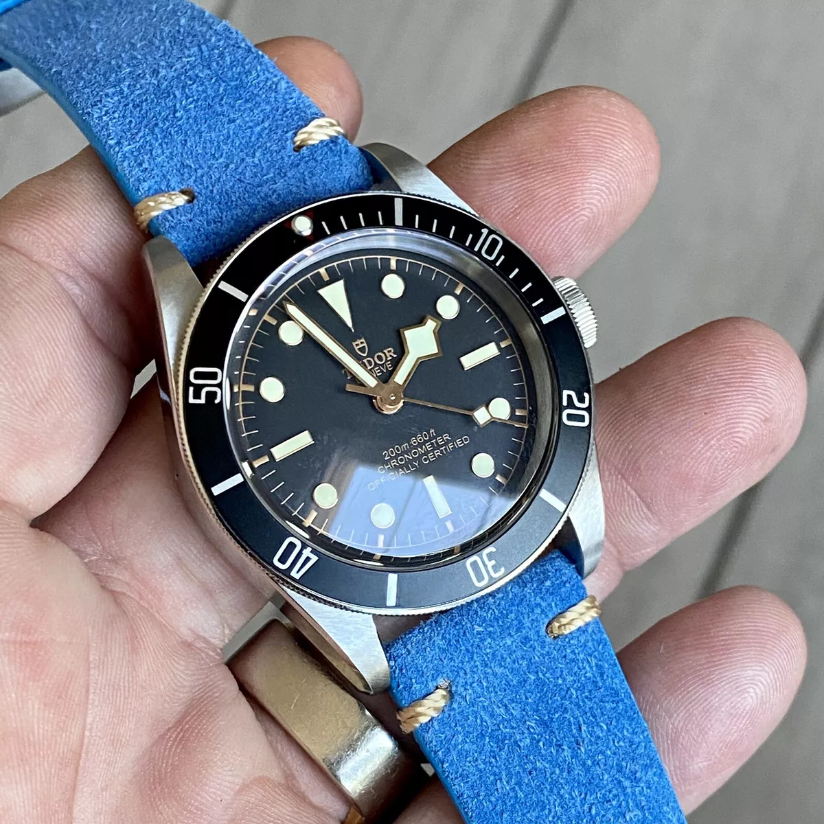 Suede nato shop strap