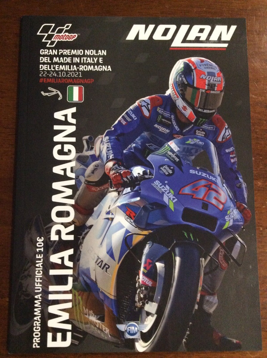 MOTOGP EMILIA ROMAGNA MISANO 2021 GRAND PRIX OFFICIAL PROGRAMME