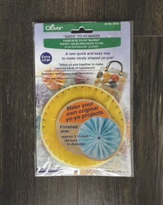 Clover Quick Quilt Yo-Yo Maker Craft Template Tool Extra Large 2 3/8'' 8703