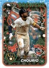 2024 Topps Holiday Jackson Chourio #H119 Milwaukee Brewers