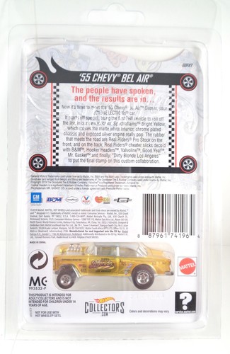 HOT WHEELS 2019 RLC SELECTIONS SERIES '55 CHEVY BEL AIR GASSER DIRTY BLONDE - Picture 3 of 4