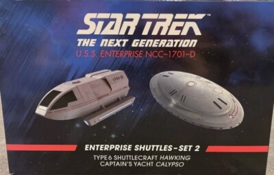 Star Trek Eaglemoss Hero Collector Shuttle Set 2 TNG Captain´s Yacht Hawkig NEW
