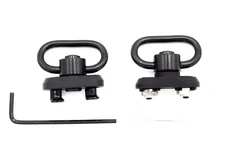 Push Button 1.25" QD Sling Swivel Mount Kit with Keymod/M-lok Rail Attachment