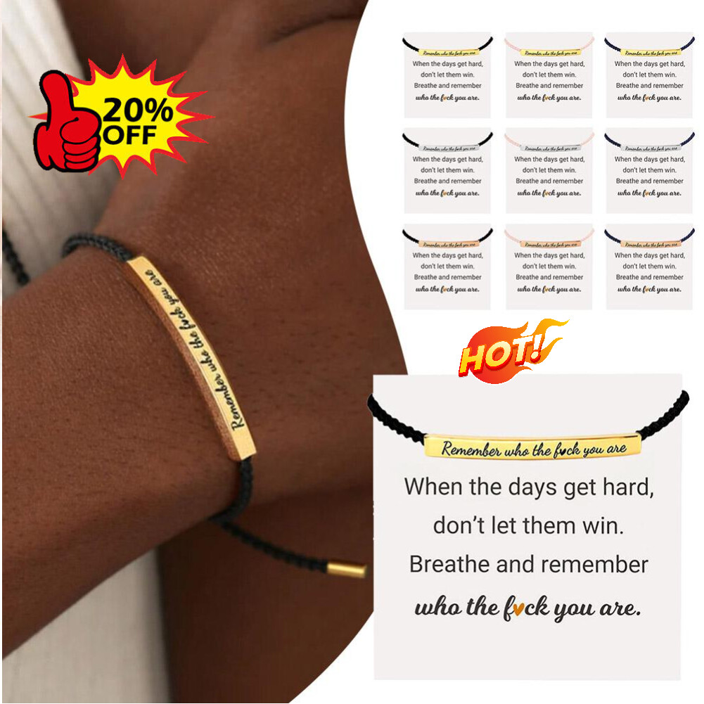 2023 Motivational Tube Bracelet Remember Who You Are U1S1 Design