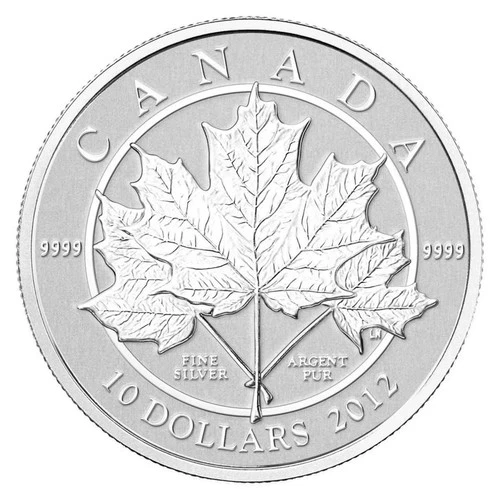 2012 $10 Maple Leaf Forever Pure Silver Coin .51 oz. COA RCM Canada
