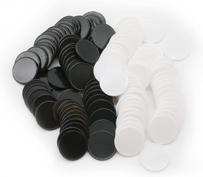 Set of 100 Opaque Plastic Learning Counters Mini Poker Chips Game Tokens with St