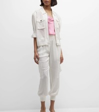 Cinq a Sept Tous Les Jours Giles Satin Jogger Pants xs nwt relaxed soft 265